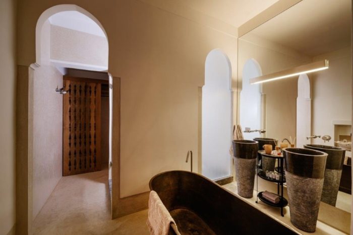 stile marocchino interni e bagno | Riad Living 72 Marrakesh