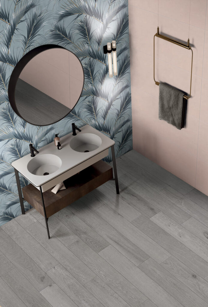 come abbinare pareti e pavimenti in bagno