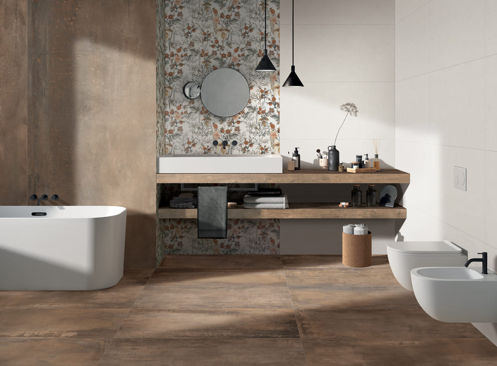 disporre le piastrelle in bagno
