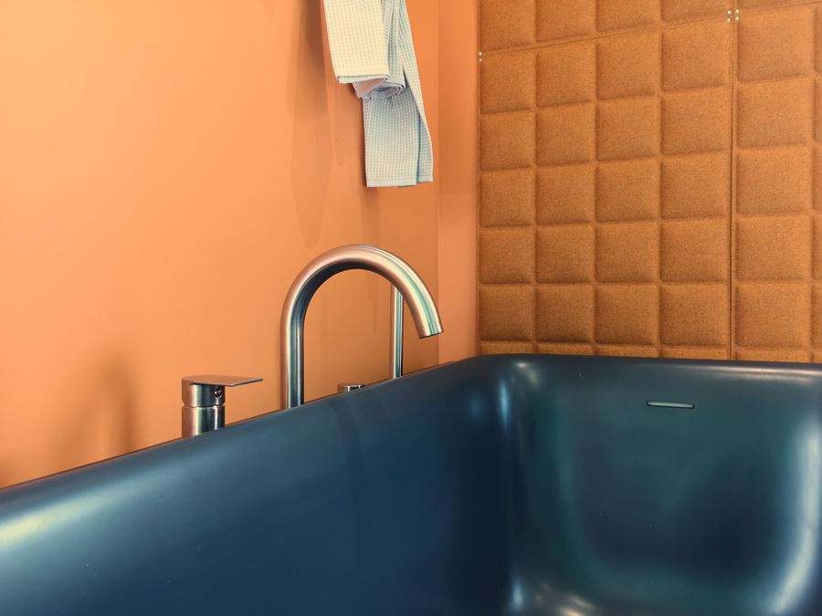 vasca da parete in solid surface Soreha Wall Albatros