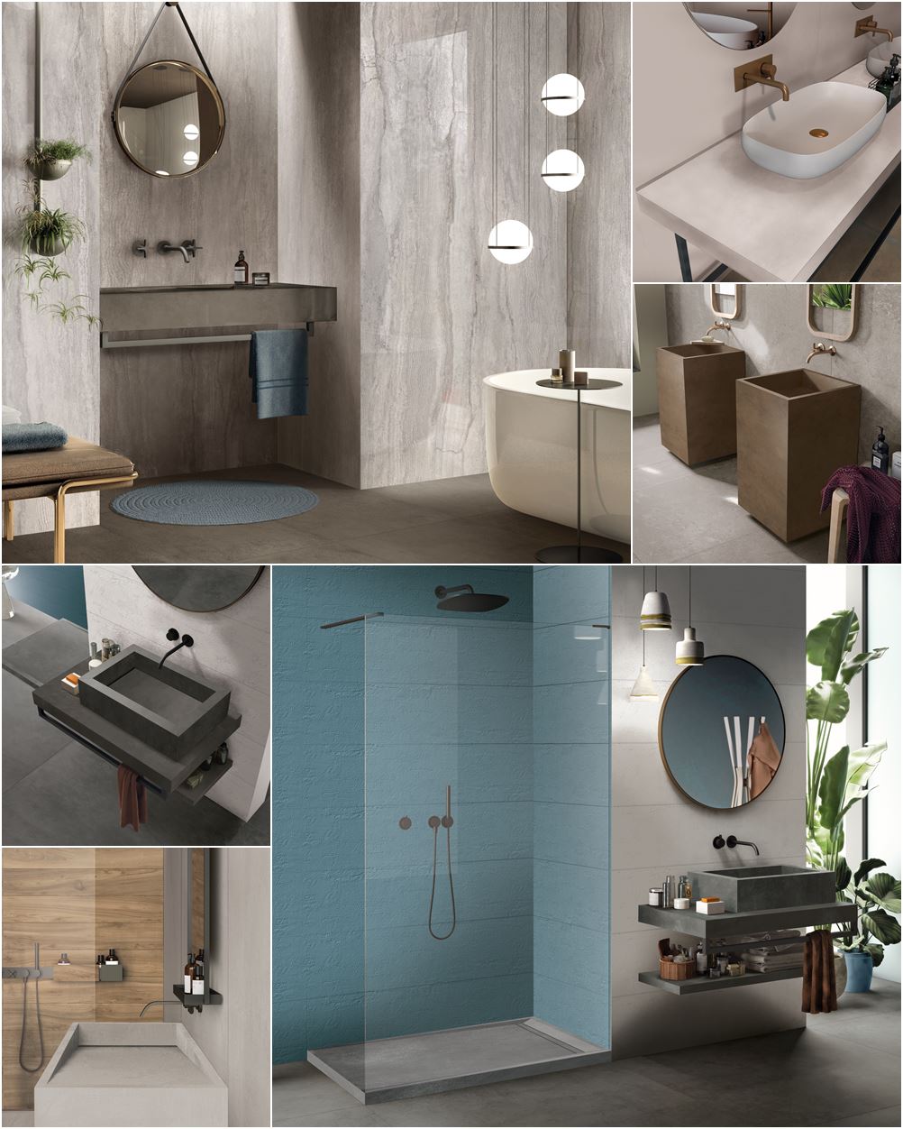 arredo bagno in gres porcellanato