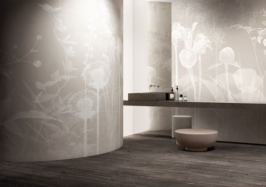 glamfusion by Glamora: carta da parati waterproof per bagno