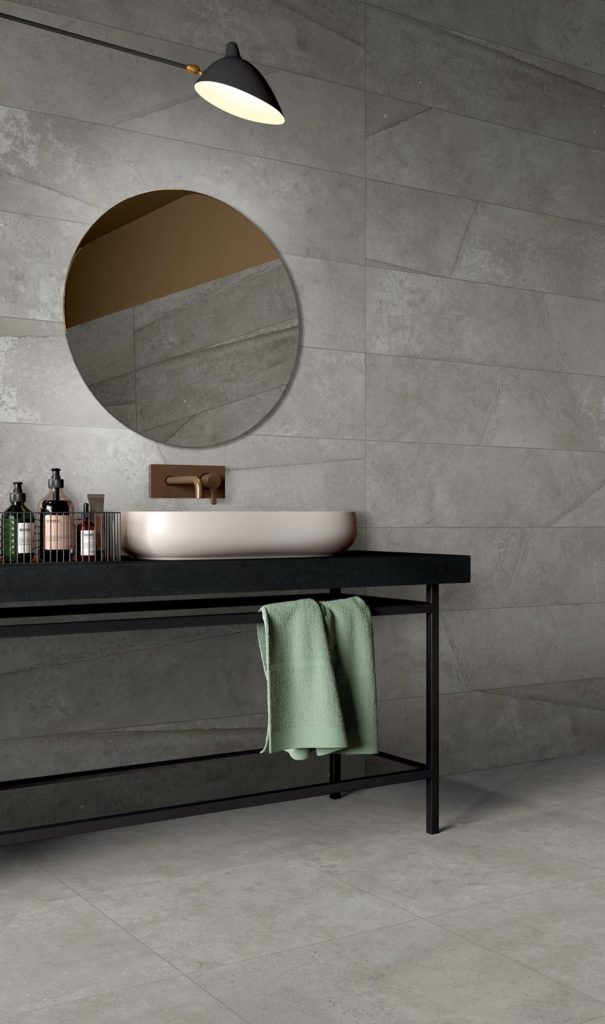 Rivestire il bagno con il gres grande formato: il progetto WIDE & STYLE di Flaviker