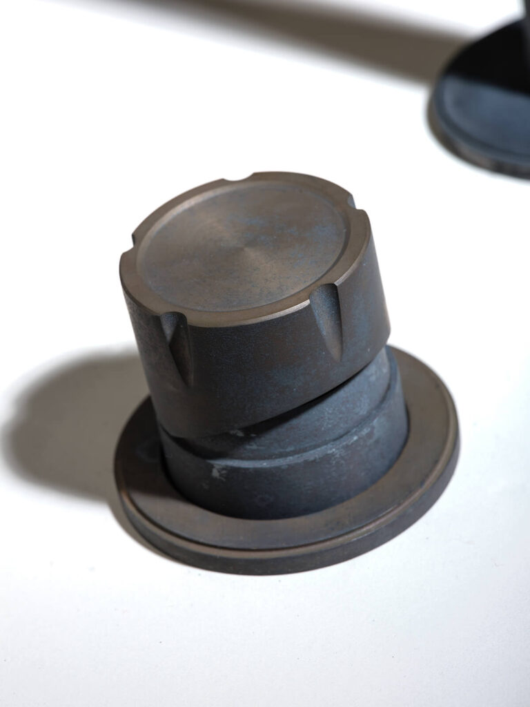 Baked Inox: acciaio inossidabile cotto, finitura miscelatore