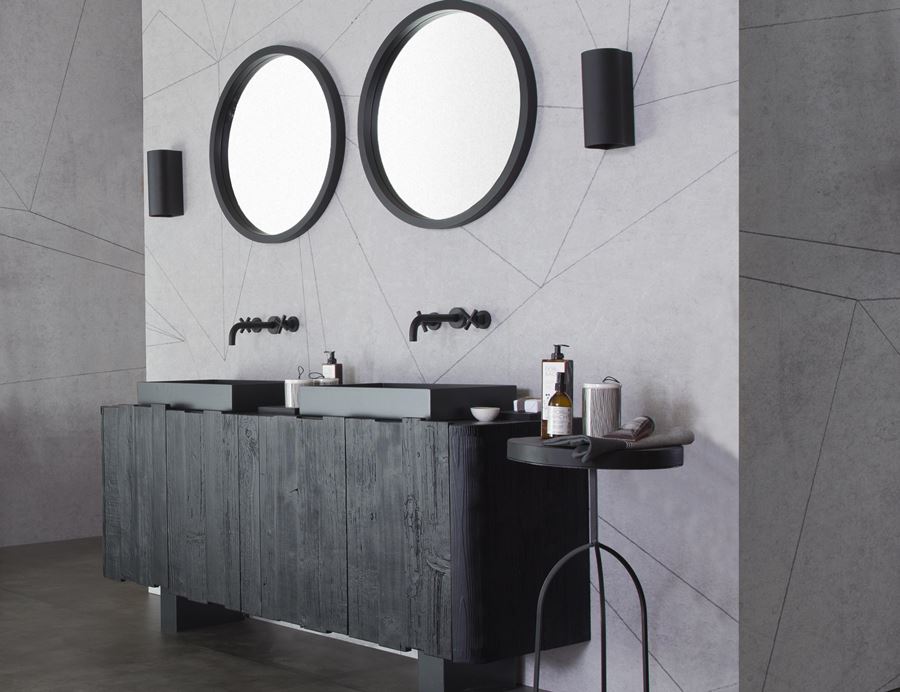 arredo bagno ecosostenibile in legno massello Re-Wood a Cersaie 2018
