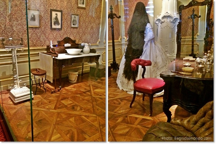 stanze private di Sissi a Vienna (Schonbrunn) con il suo bidet