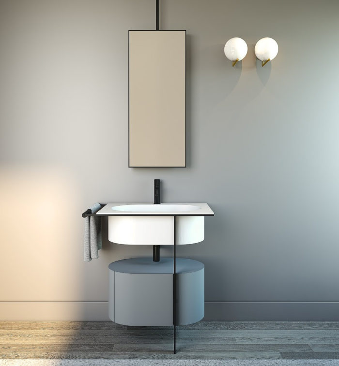 Lavabo Kyros Ceramica Cielo | Anticipazioni Salone Bagno 2018