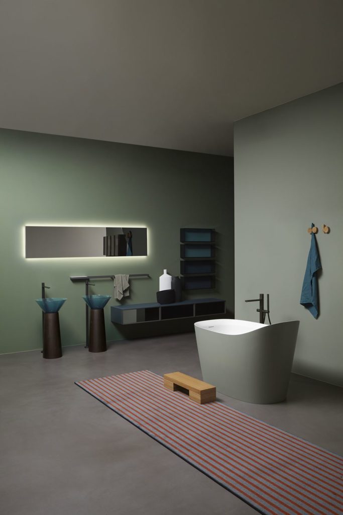 vasca in flumood Mastello colorata