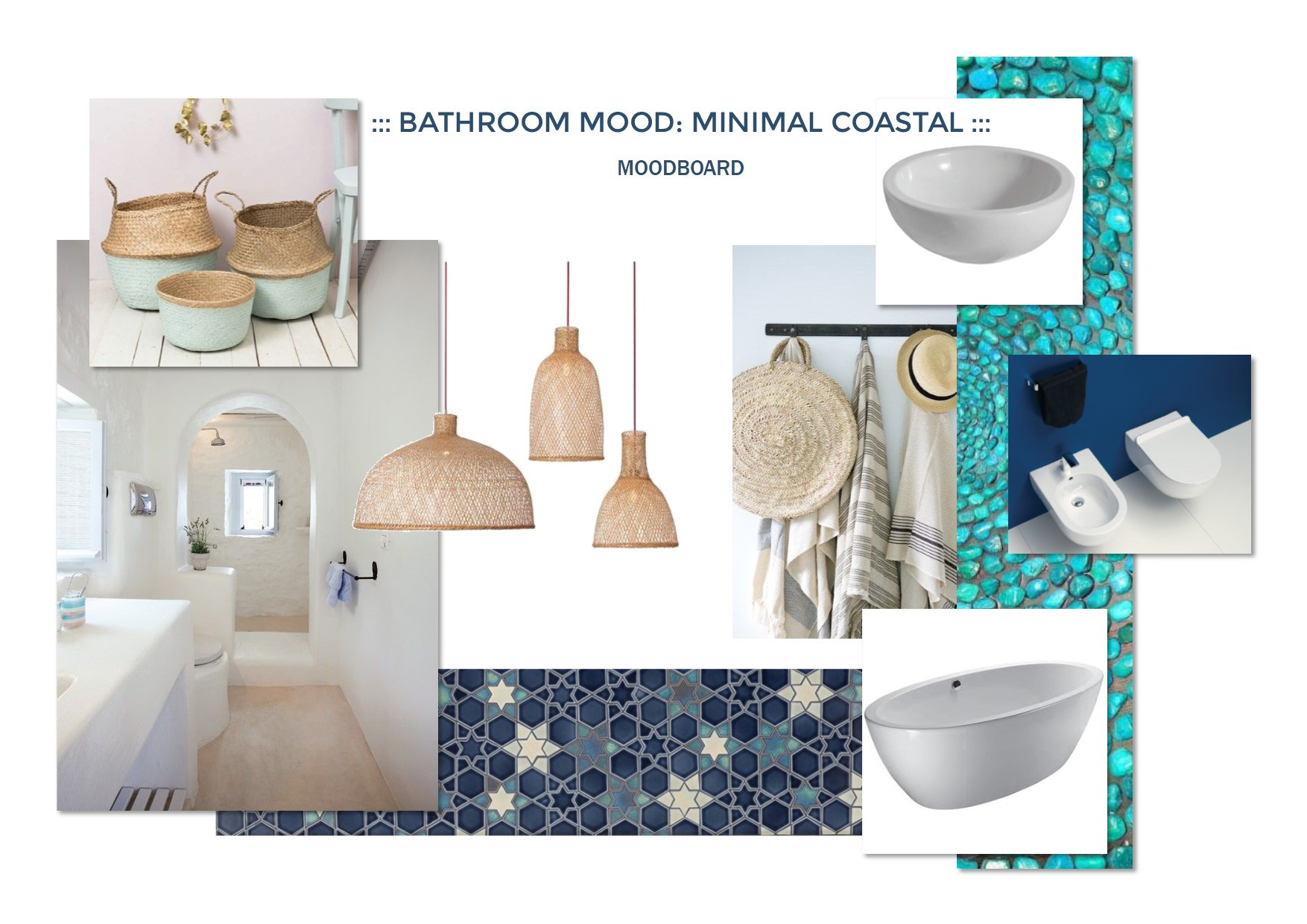 MOODBOARD: Arredare il bagno della casa al mare