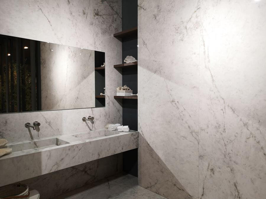 bagno gres effetto marmo