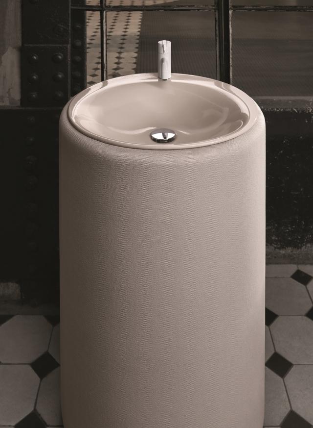 lavabo colonna Bette in acciaio e titanio