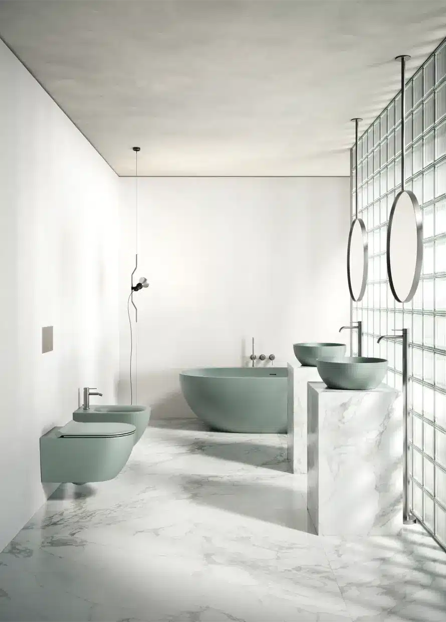 bidet e wc moderni in ceramica colorata Ceramica Catalano