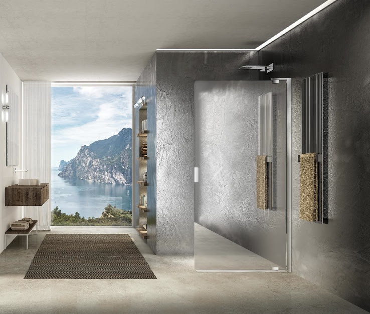 box doccia con vetro a specchio: Natura 4000 di Duka a Cersaie 2018