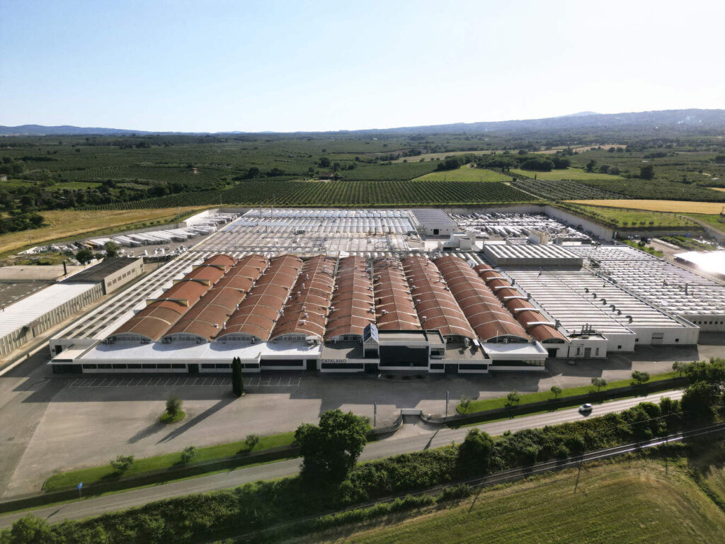 fabbrica di sanitari Ceramica Catalano vista dall'alto