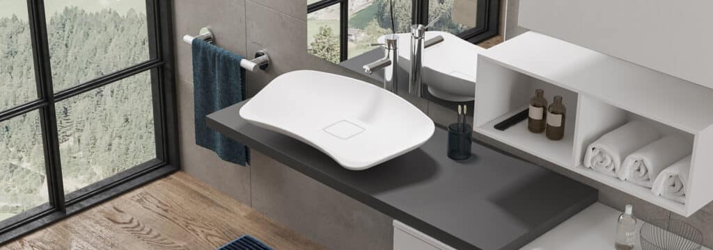 Prime: lavandino da appoggio per disabili universale e accessibile a tutti