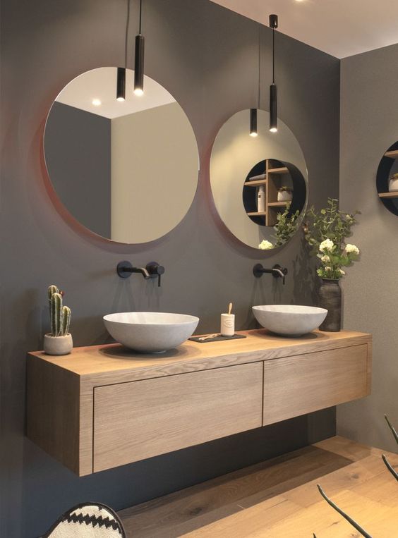 lampade sospese specchio bagno