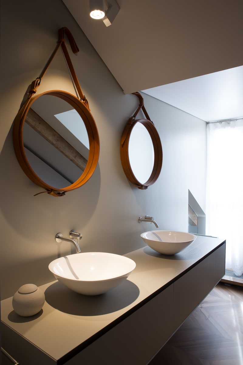 mobile da bagno con doppio lavabo