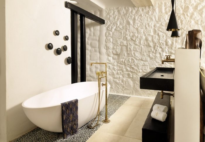 Boutique hotel Mykonos Kensho: interiors and bathrooms