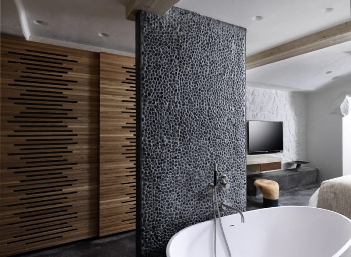 Boutique hotel Mykonos Kensho: interiors and bathrooms