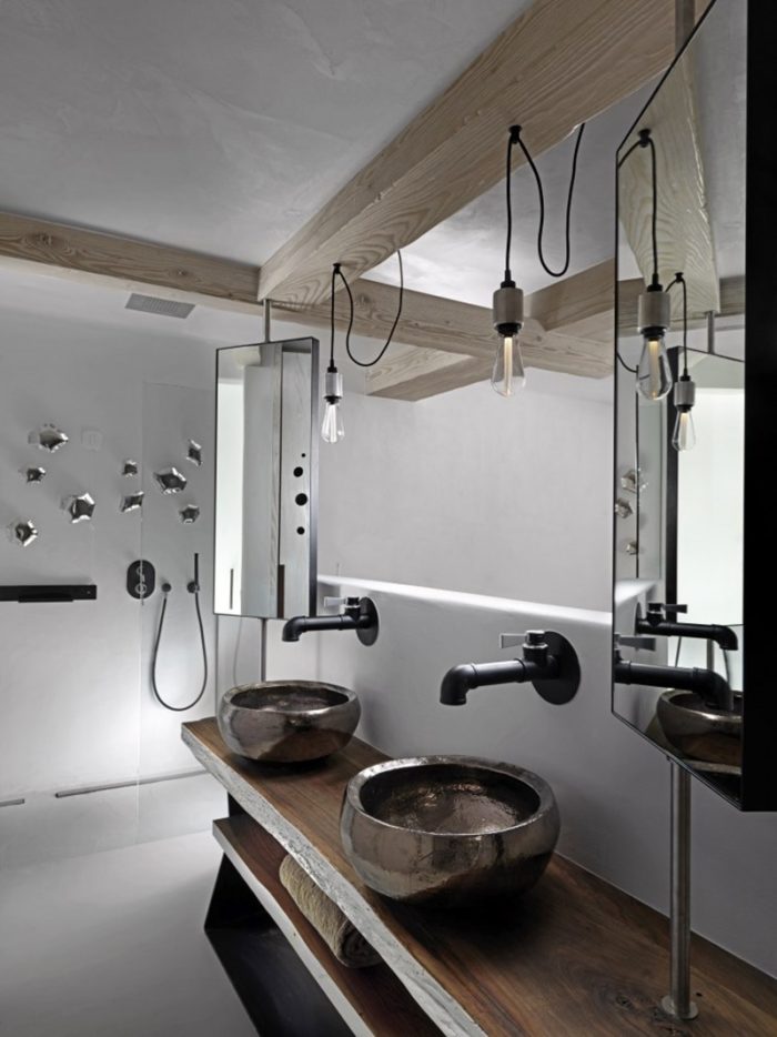 Boutique hotel Mykonos Kensho: interiors and bathrooms