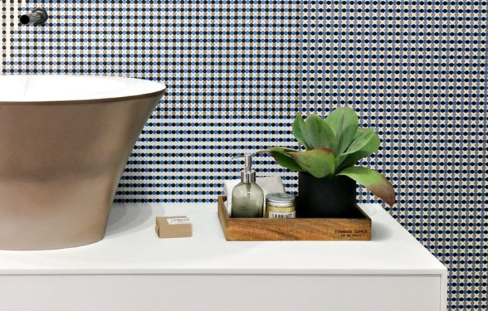 lavabo colorato in corian Planit