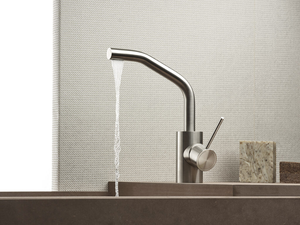 miscelatore lavabo monocomando monoforo con leva laterale