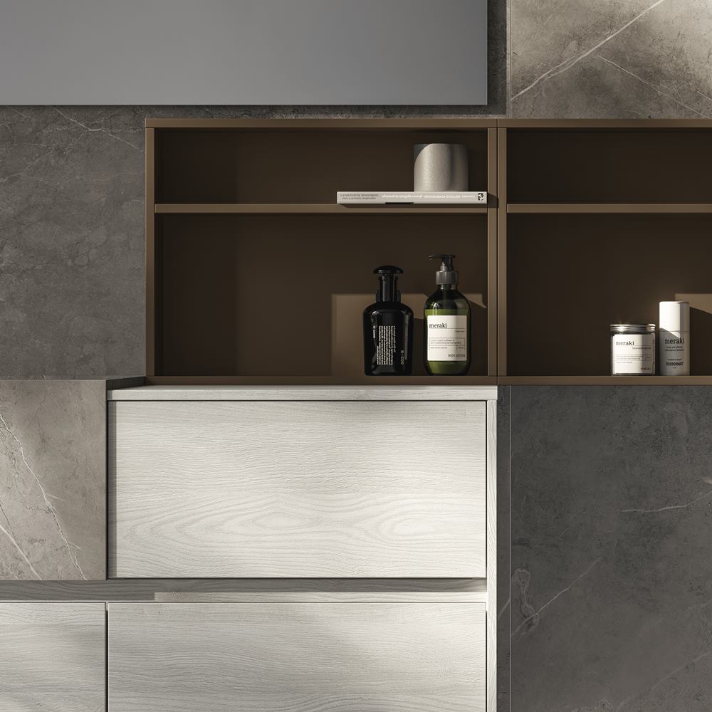 pensile a giorno per bagno