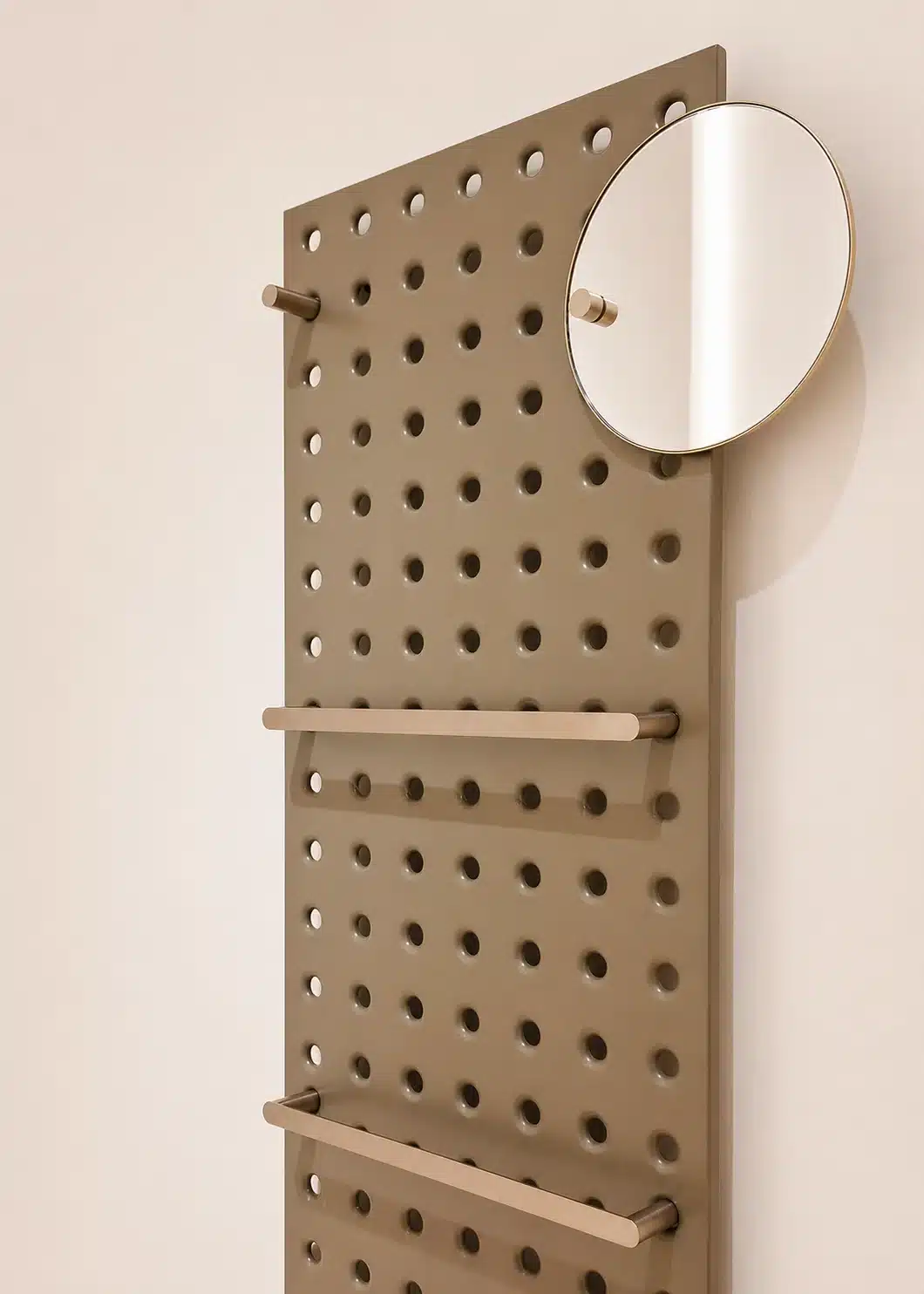 scaldasalviette piastra forata con porta accessori bagno