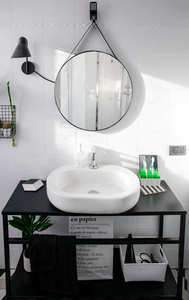 mobile bagno fai da te in ferro nero mobile bagno fai da te in metallo nero con lavabo in ceramica bianca