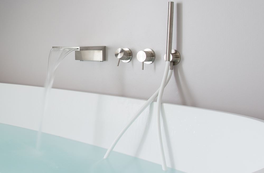 rubinetteria acciaio inox vasca da bagno