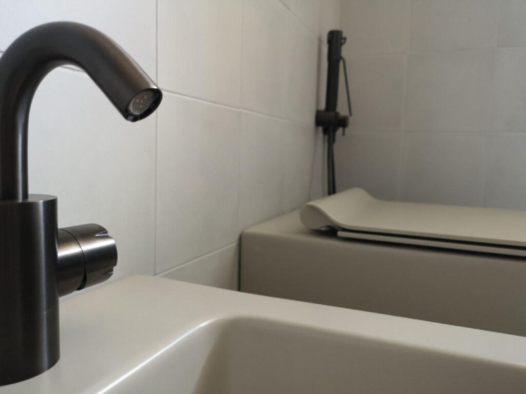 focus miscelatore bidet acciaio inox nero