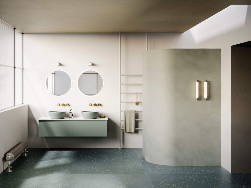 lavabi colorati verde acqua Ceramica Catalano bagno di design con lavabi colorati verde acqua Ceramica Catalano