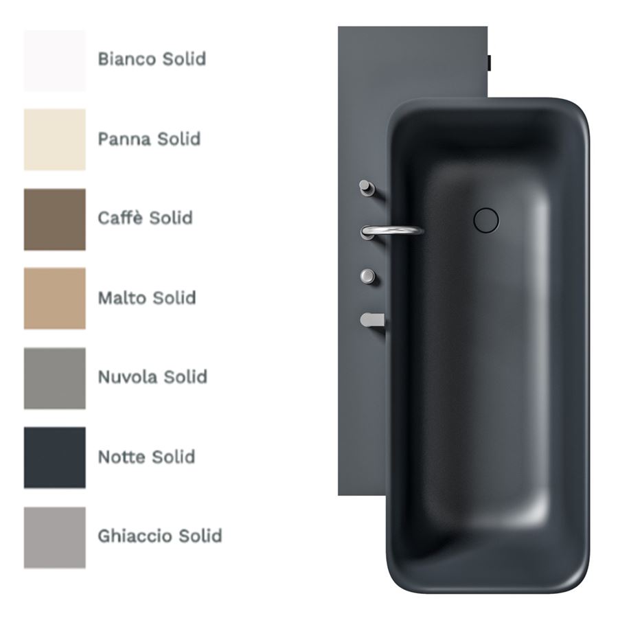 Colori solid surface vasca da parete Soreha Wall