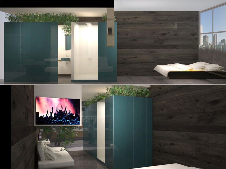 mockup camera hotel di design ! The Bed-Room by Lago Studio