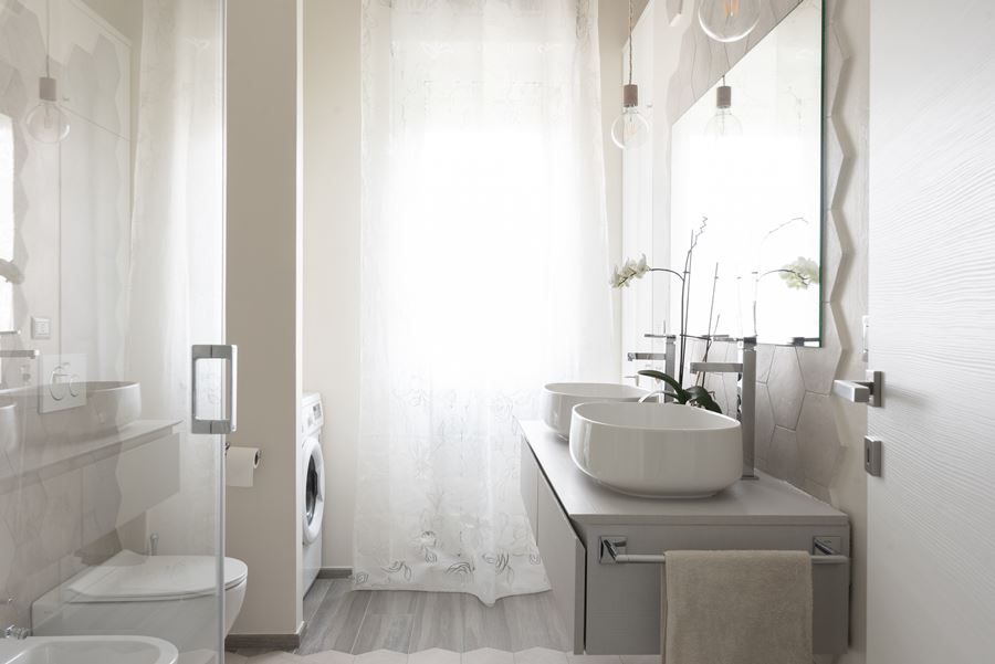 progetto bagno tinte neutri