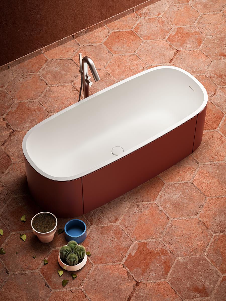 vasche da bagno freestanding di design colorate | Blubleu